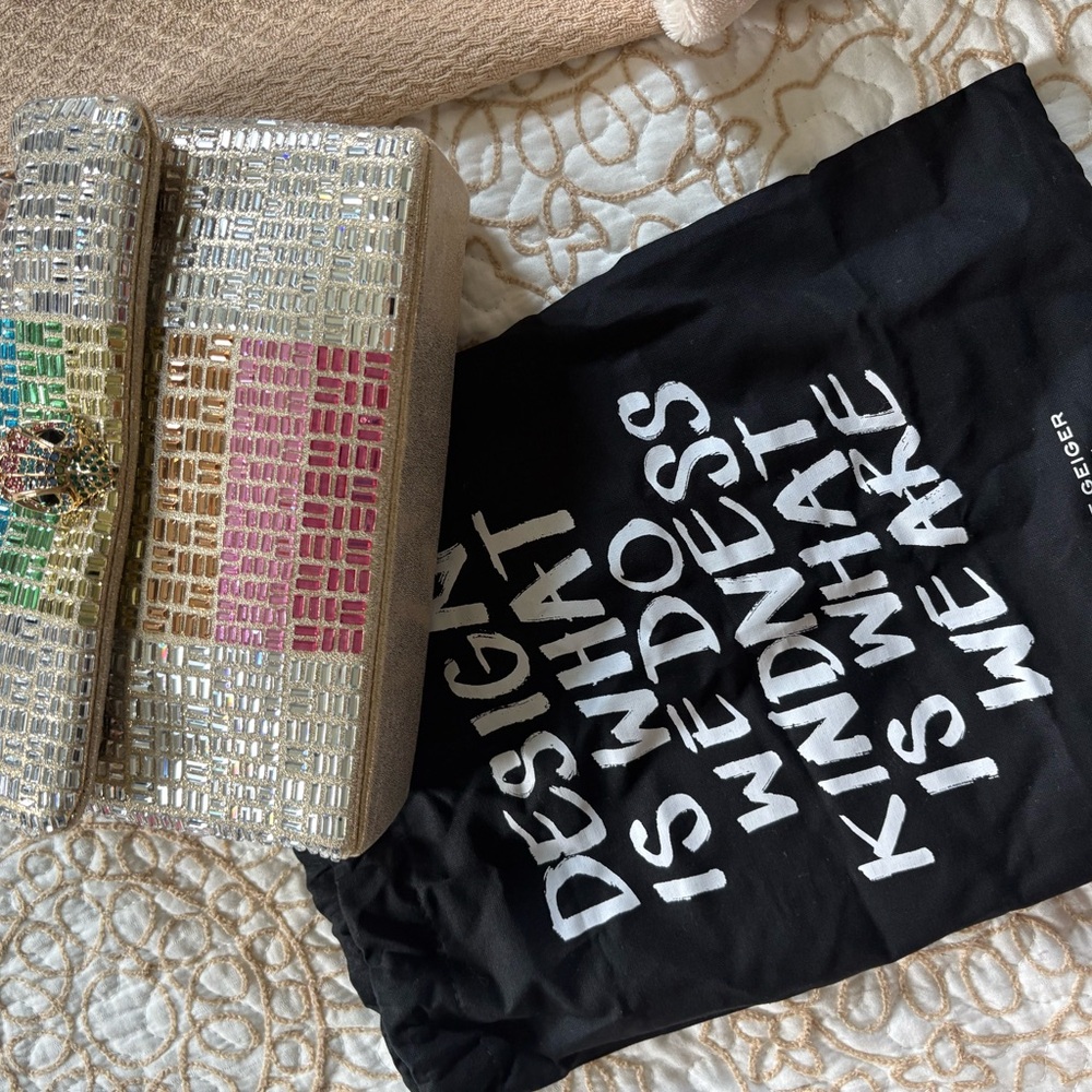 Kurt Geiger Kensington Mini Multicolor Clutch Bag